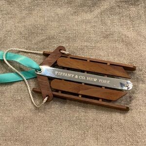 Tiffany and co toboggin ornament